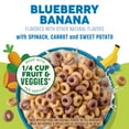 thumbnail image 2 of Cheerios Veggie Blends Blueberry Banana Family Size Cereal - 18oz, 2 of 5