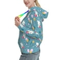 thumbnail image 2 of Sigee Rabbit And Balloon for Women's Pullover Hoodie Sweatshirts Adult Casual Long Sleeve Sweatshirts ,Sizes S-2XL-Medium, 2 of 7