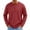 Red, variant on Resicozy Long Sleeve Shirts for Men Casual Soft Crew Neck Comfort Oversized Solid Color Shirt Turquoise 2XL