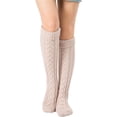 thumbnail image 2 of Women's Cable Knit Long Boot Stocking Socks Knee High Winter Leg Warmers, 2 of 3