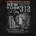 thumbnail image 2 of New York 312 Out Going Fame Up Romper Boys or Girls Infant Baby Brisco Brands NB, 2 of 6