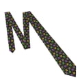 thumbnail image 4 of Naloa Mardi Gras Carnival4 Print Solid Color Tie Formal Necktie for Men，Suitable for business, daily life, work, 4 of 5