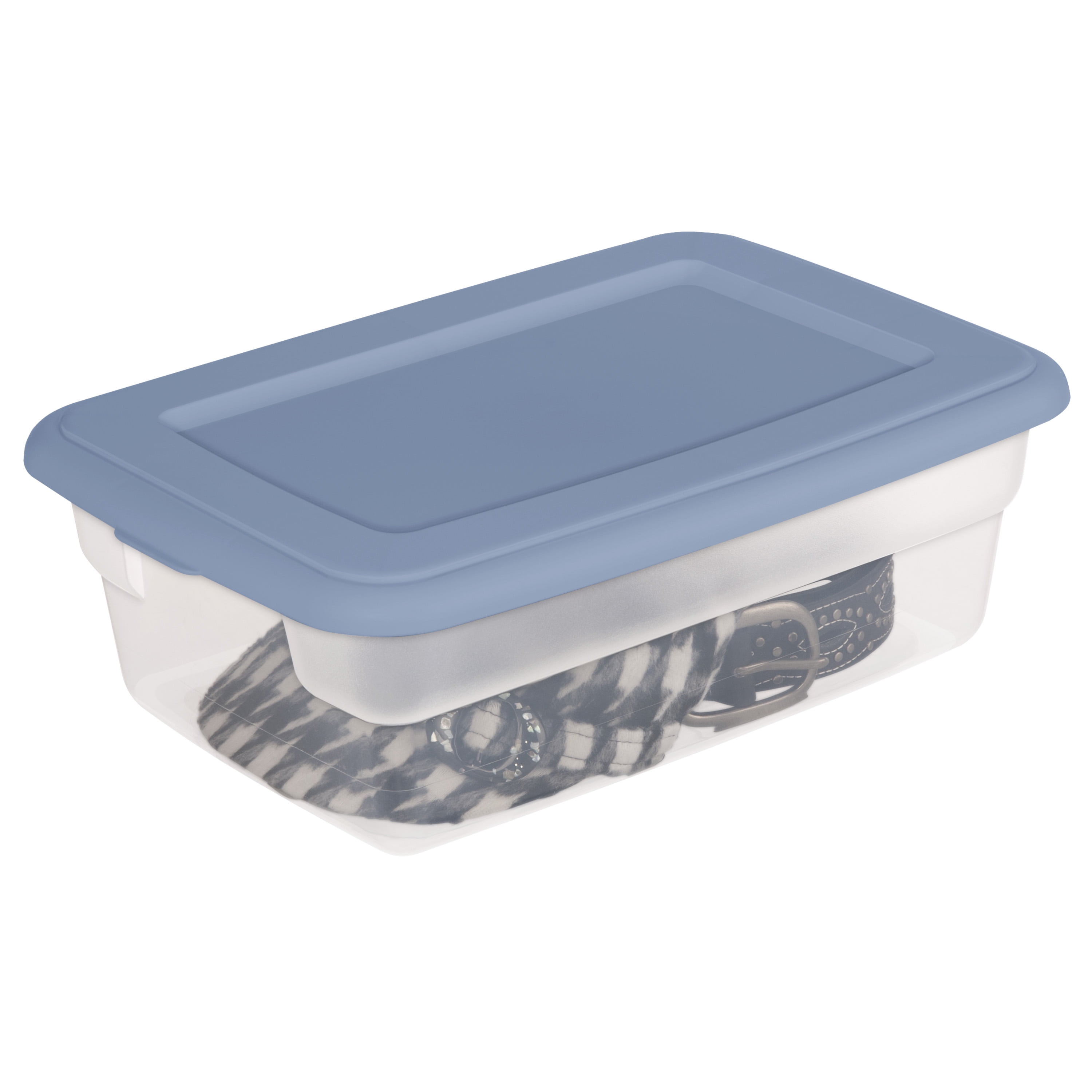Sterilite 7.5 Quart Clear Plastic Storage Box & Lid w/ Blue Latches (12  Pack), 12pk - Ralphs