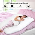 thumbnail image 5 of Costway Pregnancy Full Body Pillow U Shaped Maternity and Nursing Cushion w/3D EPE FOAM, 5 of 10