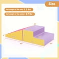 thumbnail image 3 of Costway Step and Slide Climber for Infants and Toddlers Baby Soft Foam Structure Blocks Yellow, 3 of 10