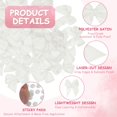 thumbnail image 3 of Uxcell 50Pcs Lazos Mini Pequeños Lazos de Cinta de Satén con Almohadillas Adhesivas para Manualidades Decoración de Bodas Fiestas Envoltura de Regalos Blanca, 3 of 7