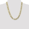 thumbnail image 2 of 14k Yellow Gold 22 Inch 10mm Figaro Chain Necklace Pendant Charm Flat, 2 of 9