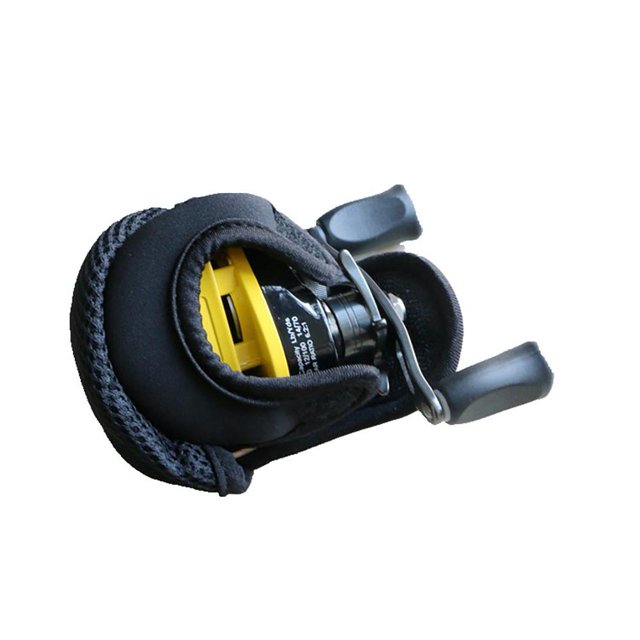 Bolsa de rueda de pesca, bolsa de carrete de pesca transpirable, accesorios para exteriores (negro) Ndcxsfigh Para Estrenar
