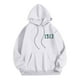 thumbnail image 4 of MHFRRA Sudadera con Capucha y Estampado de Letras, Informal, con Bolsillo Frontal, Ropa de Calle Cómoda para Uso Diario Blanco, 4 of 5