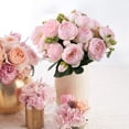 thumbnail image 3 of BNNG Artificial Peony Flowers Rose Home Party Wedding Decorative Roses Bouquet Rustic Christmas Floral Decorations Vintage-Inspired Christmas Flowers Elegant Christmas Faux Flower Arrangements, 3 of 3