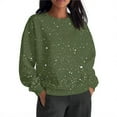 thumbnail image 3 of Wdfiry Women's Plus Size Sweatshirts Oversized Printing Pullover Tops Crewneck Long Sleeve Casual Fall Winter Sweatshirts, 3 of 8