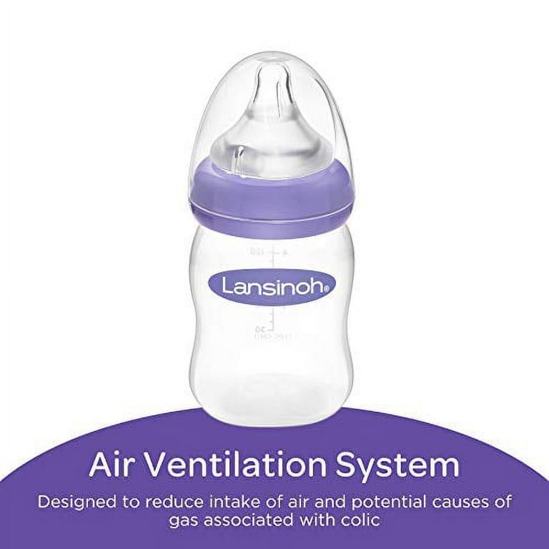 Lansinoh Breastfeeding Bottles for Babies, 5 Ounces, 3 count 