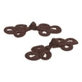 thumbnail image 4 of Uxcell 6 Pcs Botones de Nudos Chinos para Cierre de Costuras y Capas, Café Oscuro/Negro, 4 of 7