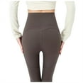 thumbnail image 3 of GEWSEY High Waisted Lounge Legging 25" Buttery Soft Workout Yoga Pants for Women (Coffee, M), 3 of 5