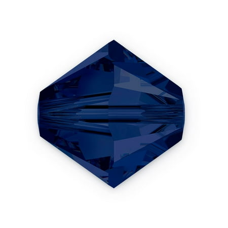 Ab 5301 Bicone Beads - Swarovski Crystal Bicone Beads 5301 4mm Dark Indigo (Package of 10)