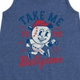 thumbnail image 3 of Instant Message - Take Me To The Ballgame - Girls Aline Dress, 3 of 6