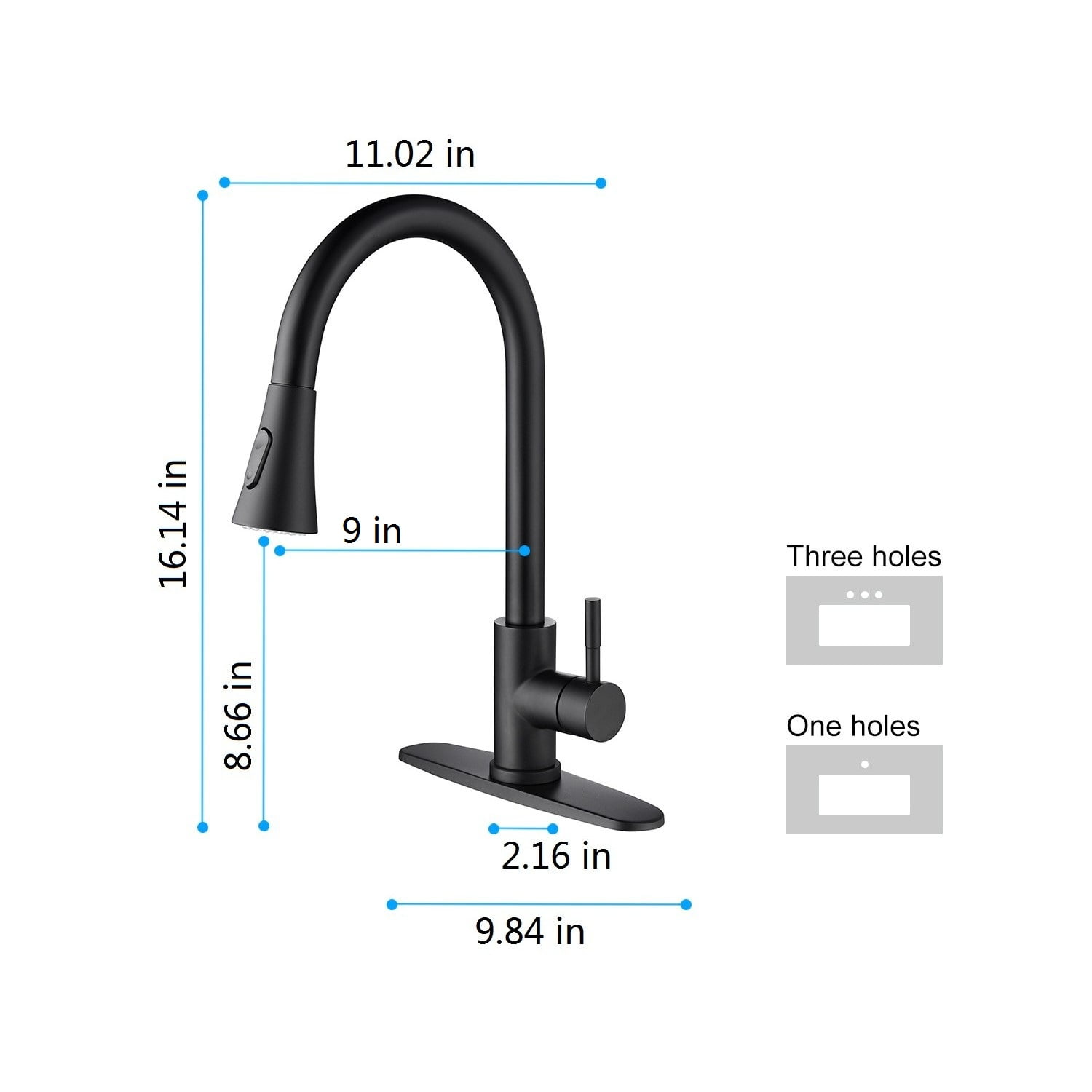 F100137 - Modern Kitchen Faucet with Pulldown Spray – Artos US