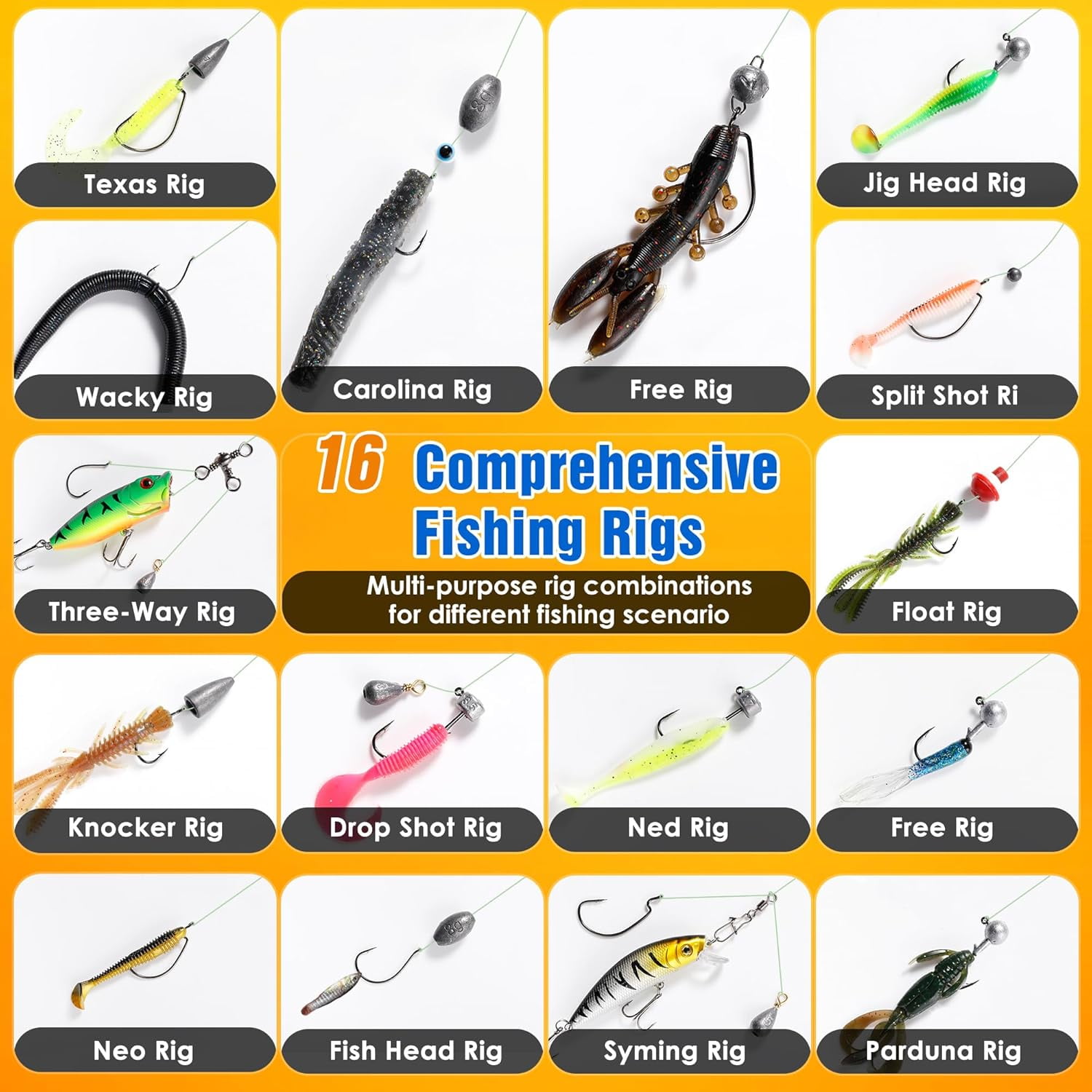 560PCS Fishing Lures Kit with Large 4-Layer Tackle Box, Complete Freshwater Bass Fishing Gear Set with Pliers, Hooks, Crankbait, Sinkers, Jigs, Weights & More Accessories, Gift for Men