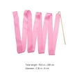thumbnail image 4 of LIFKOME Rhythmic Dance Ribbons Dance Streamers Pink Silk 2Pcs for Dance Exercises, 4 of 7