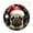 pattern-2, variant on Peeking Dog Pug in Santa Hat Snowflake Xmas Christmas Ceramic Ornament Dog Decorations Gifts Ornament Keepsake Holiday Ornament for Home Christmas Tree Decor for Woman Friend Birthday