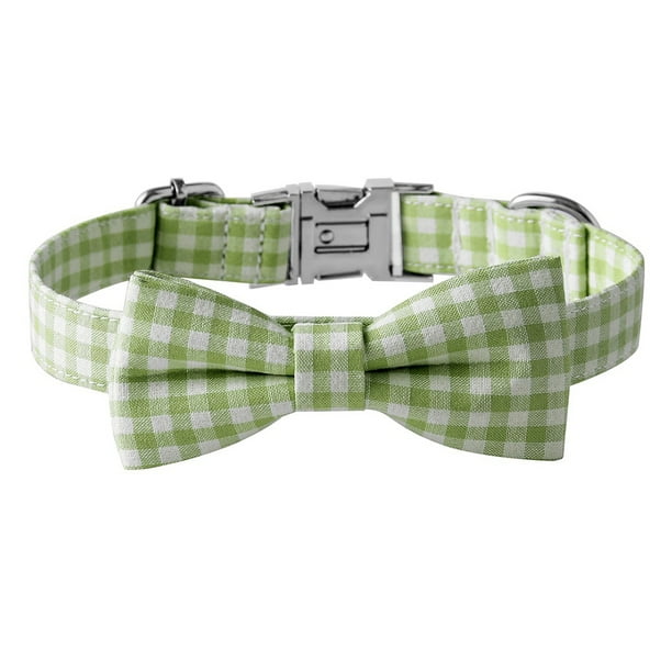 Collar de perro de cola pequeña con lazo, cómoda pajarita para perro, collar de perro con pajarita, collar de perro ajustable