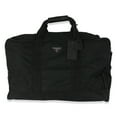 thumbnail image 1 of Pre-Owned Prada Black Tessuto Nylon Logo Plate Large Duffle Bag, 1 of 6