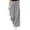 Gray, variant on cocolona Womens Winter Casual Corduroy Palazzo Pants Elastic Waist Straight Wide Leg Travel Lounge Trousers with Pockets