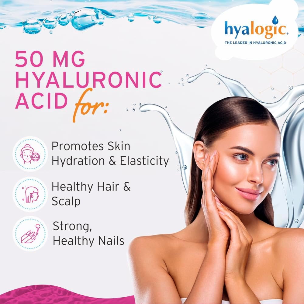Hyalogic Hyaluronic Acid, Advanced Formula, Hair, Skin & Nails Support, 12 fl oz (354.88 ml)