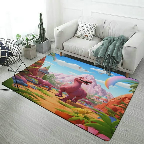 3D Visual Illusion Dinosaur Carpet Style Living Room Bedroom Rug Modern 3d Entry Door Mats Household