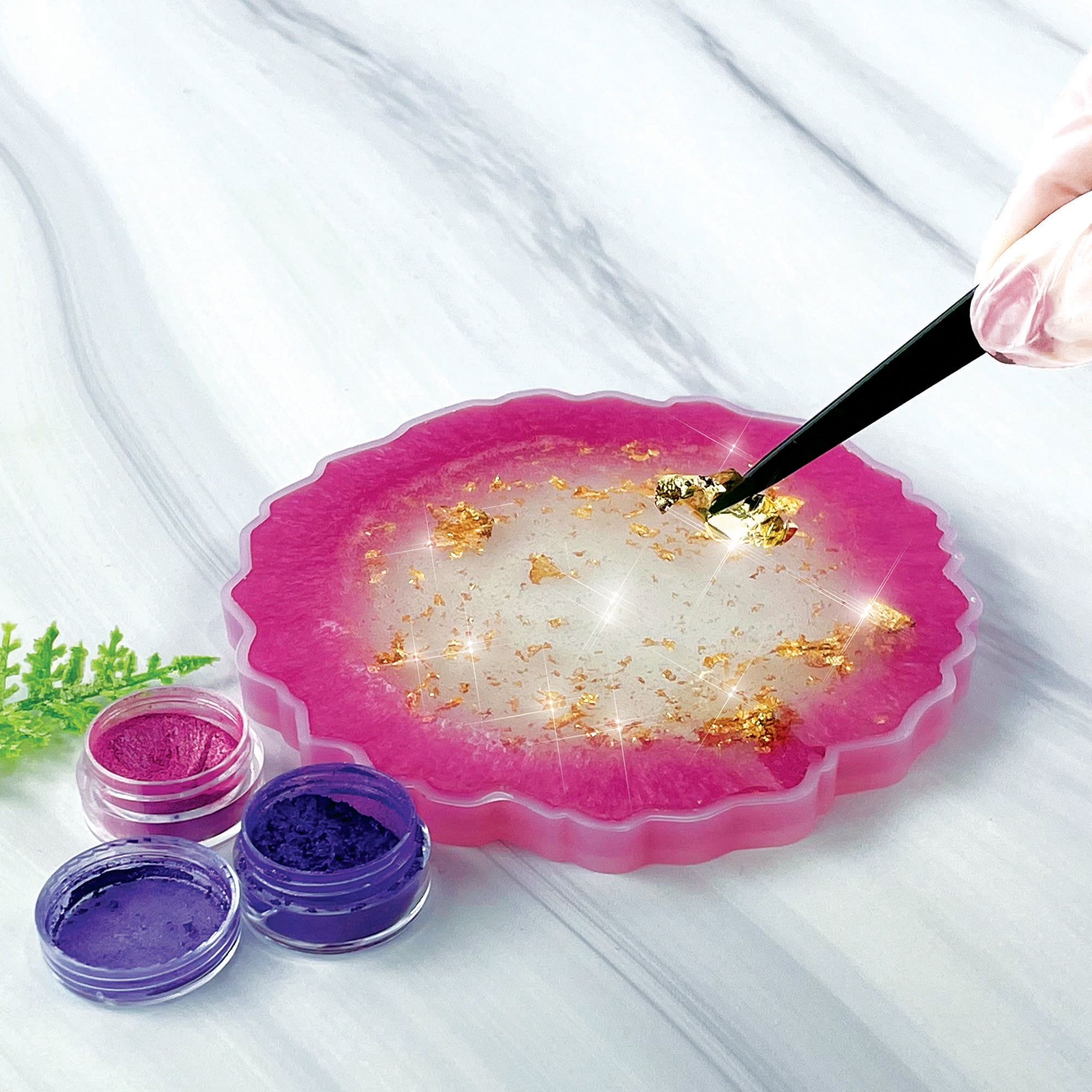 ArtSkills DIY Resin Kit for Unisex Teen and Adult Beginners with Resin Molds and Accessories, 27 Pc