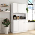 thumbnail image 2 of White Color - 1 Open Shelf for Versatility - Bedroom Wardrobe - Sturdy and Long - lasting, 2 of 3