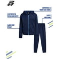 thumbnail image 6 of Pro Athlete Boys Tracksuit Set - 2 Piece Soft Fleece Zip Up Hoodie and Jogger Sweatpants For Boys, 6 of 7