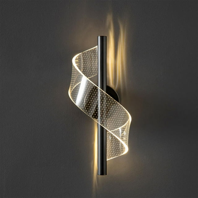 Lámpara de pared moderna, accesorio para baño, escaleras, cabecera, dormitorios, , Loft, balcón, , candebro de pared, , , negro Colco Lámpara de cristal