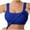 Blue, variant on Womens Active Sleeveless Top Built In Support Adjustable Straps Comfort Fit