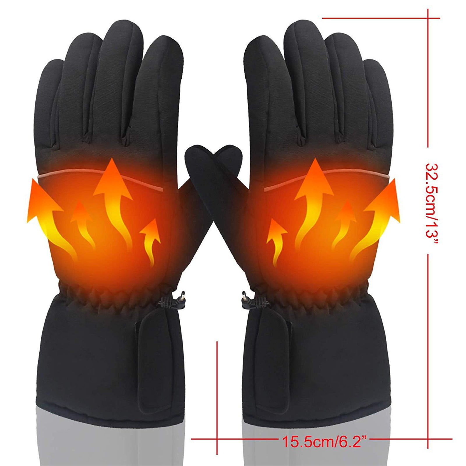 Winter Sports Skiing Gloves Touchscreen Heated Gloves for Hiking Cycling Battery Winter Sports for Men and Women