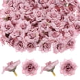 thumbnail image 1 of Uxcell Paquete de 50 Cabezas de Rosas Artificiales, Cabeza de Rosa de Seda Falsa para Bodas/Ramos/Artesanías DIY/Decoración de Fiestas, Cabezas de Flores Falsas [Marrón Claro], 1 of 1