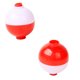 thumbnail image 3 of Bomber 50 Uds. Bobbers de pesca de 1 pulgada, flotador a presión, Bobbers rojos y blancos, botón pulsador, boya redonda, flotadores, aparejos de pesca, 3 of 7
