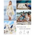 thumbnail image 5 of Yellow Grey Botanical Beach Towels Oversized Super Absorbent, Spring Floral Watercolor Lightweight Bath Towel Quick Dry Sets For Bathroom/Pool/Rv Camping/Beach Play/Gym Room/Picnic 30"x60", 5 of 8