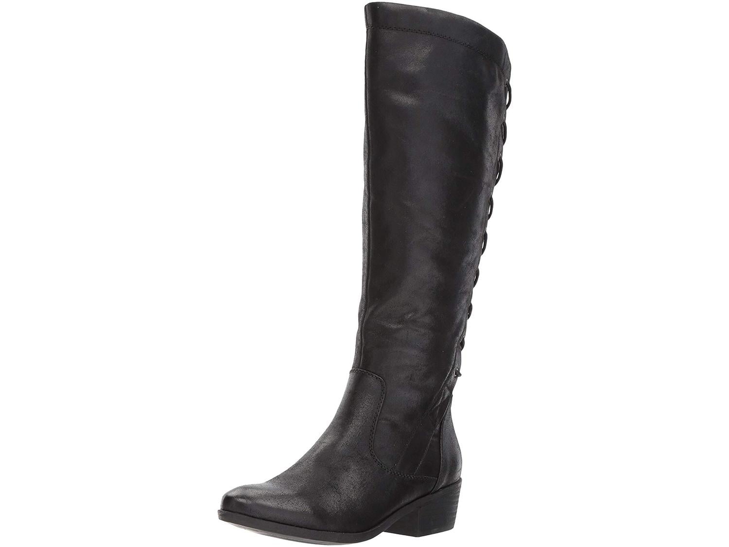 Journee Collection Women's April Almond Toe Knee High Fashion Boots Black  Size 8WC