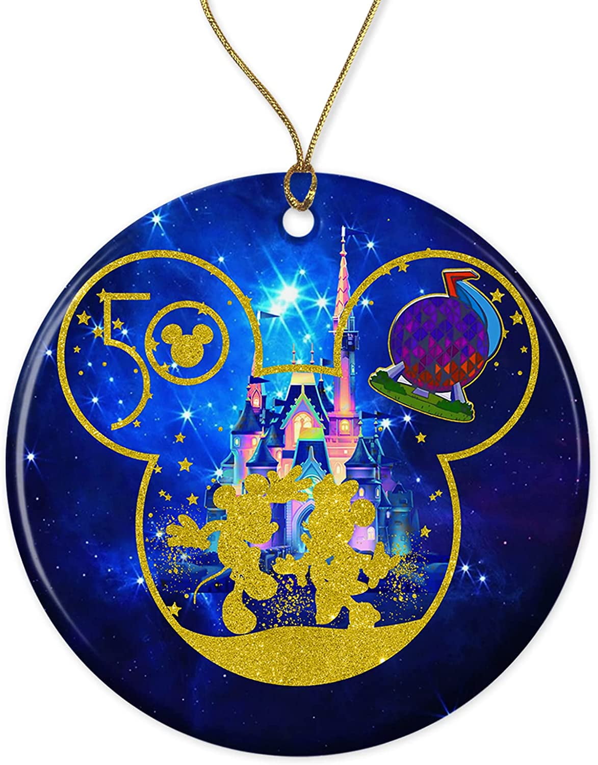 Walt Disney 50Th Anniversary Christmas Ornaments 2023 Ornaments Disney World Ornaments