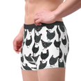thumbnail image 2 of Balery Retro Rooster Calzoncillos bóxer para hombre, ropa interior de algodón suave y transpirable con cinturilla de nailon-X-Large, 2 of 5