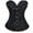 1-Black, variant on Women's Lace Up Boned Overbust Corset Bustier Lingerie Bodyshaper Top