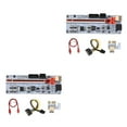 thumbnail image 1 of ZLight YY.Home PCI-E Riser Board 1x to 16x Expander Card Video Card 8 Capacitor Expansion Board for Computer Mining Red 2Set, 1 of 6