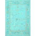 thumbnail image 1 of Ahgly Company Indoor Rectangle Oriental Light Blue Traditional Area Rugs, 6' x 9', 1 of 4