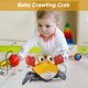 thumbnail image 4 of Cangrejo Rastrero LED Tummy Time Cangrejo gateando Evitar obstáculos Juguete sensorial para bebés con música (naranja), 4 of 5