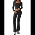thumbnail image 1 of Conjuntos de Salón para Mujer, Conjuntos Casuales Y2K de 2 Piezas, Tops Cortos de Corta, Pantalones Acampanados con Pliegues y Chándales. Gris Oscuro M, 1 of 10