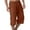 DH04-Saffron, variant on ADSSDQ Men's Long Linen Shorts Casual Summer Beach Below Knee Length Pocketed 3/4 Drawstring Capri Pant with Pockets Black 2XL