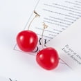 thumbnail image 3 of Fiudx Pendientes En Forma de Corazón, Elegante Diseño de Aleación de Oro, Peso Ligero de 14,5 G para Mayor Comodidad, Longitud de 4,5 Cm, Perfectos para El Día a Día, Accesorio Elegante para Mujer, O, 3 of 4