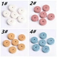 thumbnail image 6 of U8MO 10pcs 15mm 20mm Rondelle Natural Lava Stone Loose Beads for Jewelry Making-Pink-15x8mm, 6 of 9