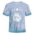 thumbnail image 4 of Women's Graphic Tee, Tie Dye Short Sleeve T Shirt, Relaxed Fit Casual Summer Top for Vacation Beach, 4 of 4